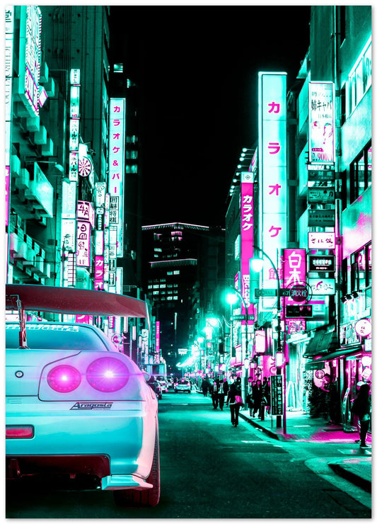 Tokyo Car Retro Synthwave 7 - @MiracleCreative