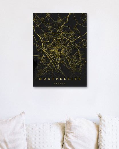 Montpeiller maps art - @SanDee15