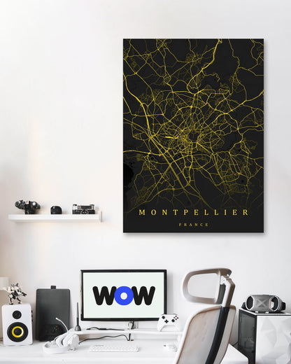 Montpeiller maps art - @SanDee15