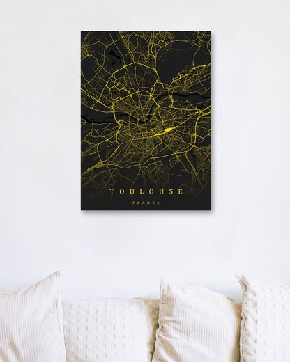 Toulouse maps art - @SanDee15