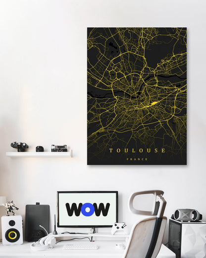 Toulouse maps art - @SanDee15