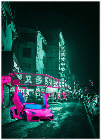Tokyo Car Retro Synthwave 8 - @MiracleCreative