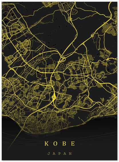 Kobe japan maps art - @SanDee15