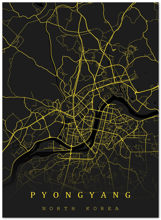 Pyongyang north korea maps art - @SanDee15