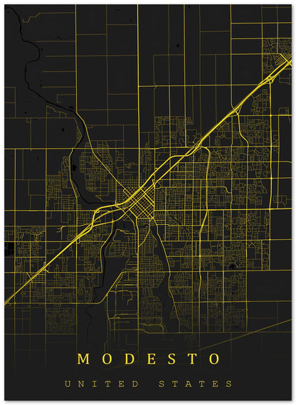 Modesto maps art - @SanDee15