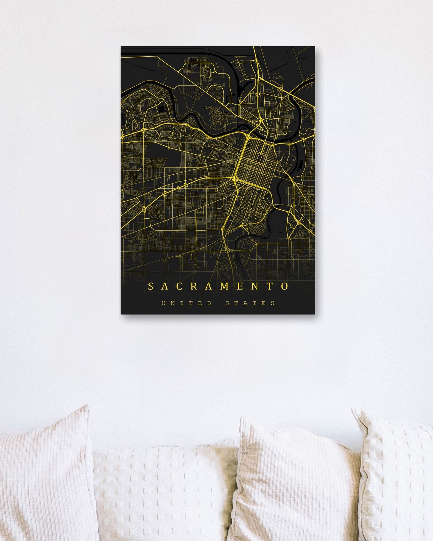 Sacramento maps art - @SanDee15