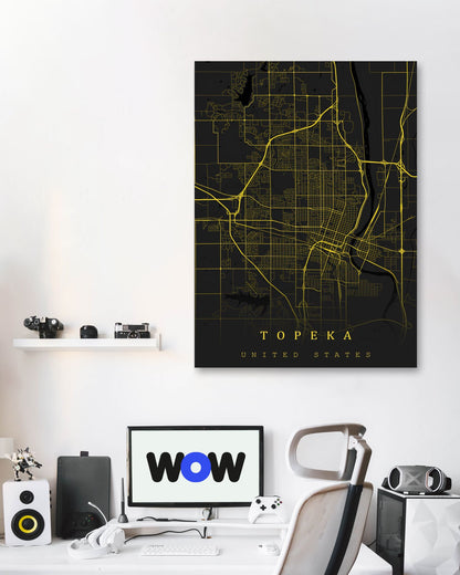 Topeka maps art - @SanDee15