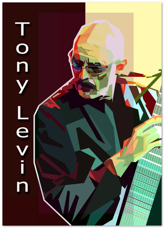 Tony Levin Pop Art WPAP - @Artkreator