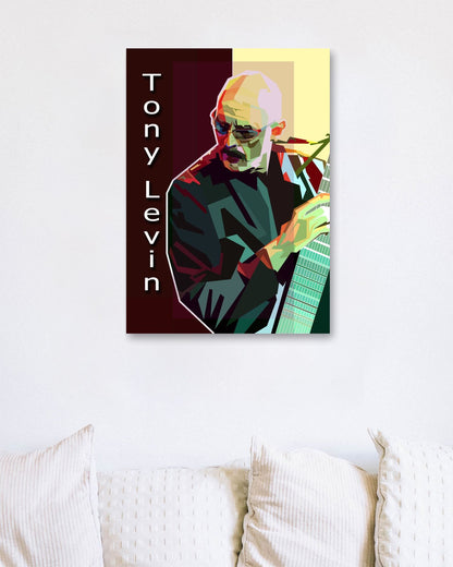 Tony Levin Pop Art WPAP - @Artkreator