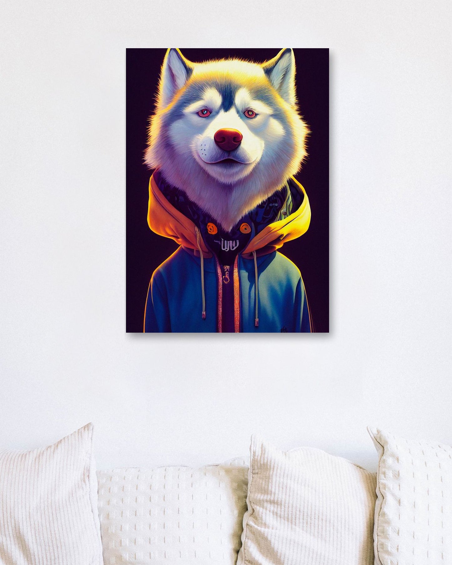 Siberian husky portrait - @Artnesia