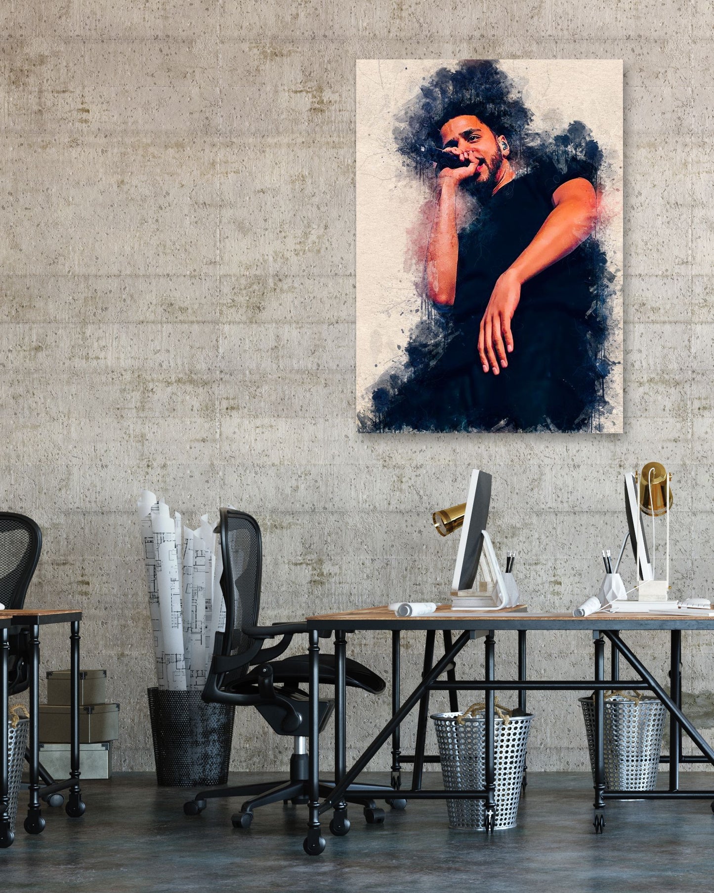 J cole paintings - @SanAcrylicstyle