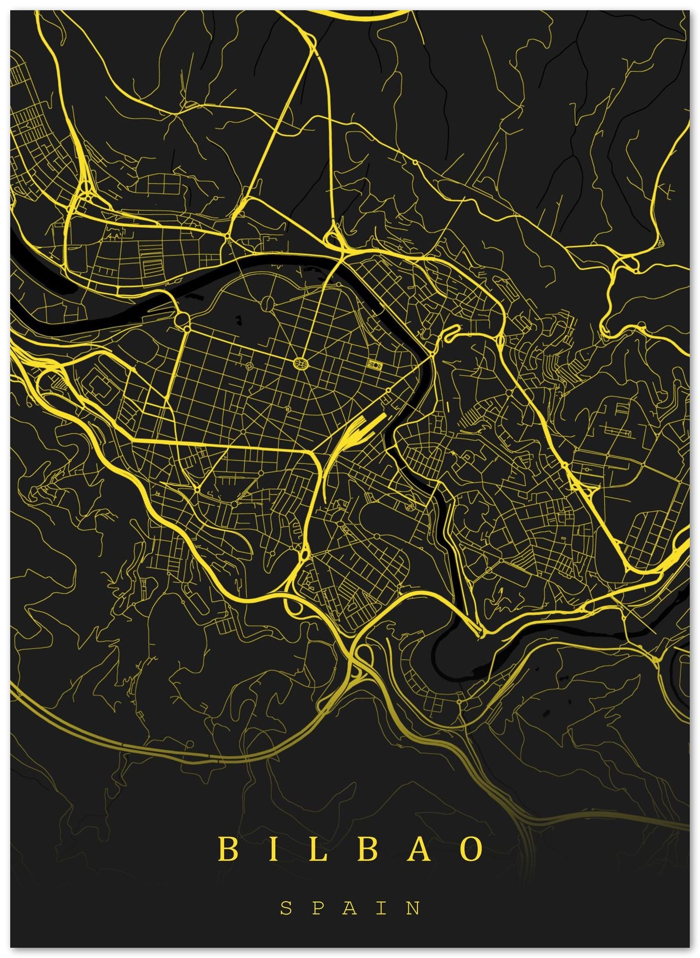 Bilbao maps art - @SanDee15