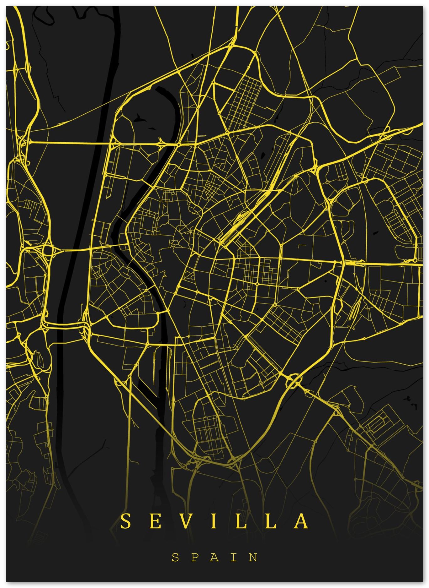 Sevilla map - @SanDee15