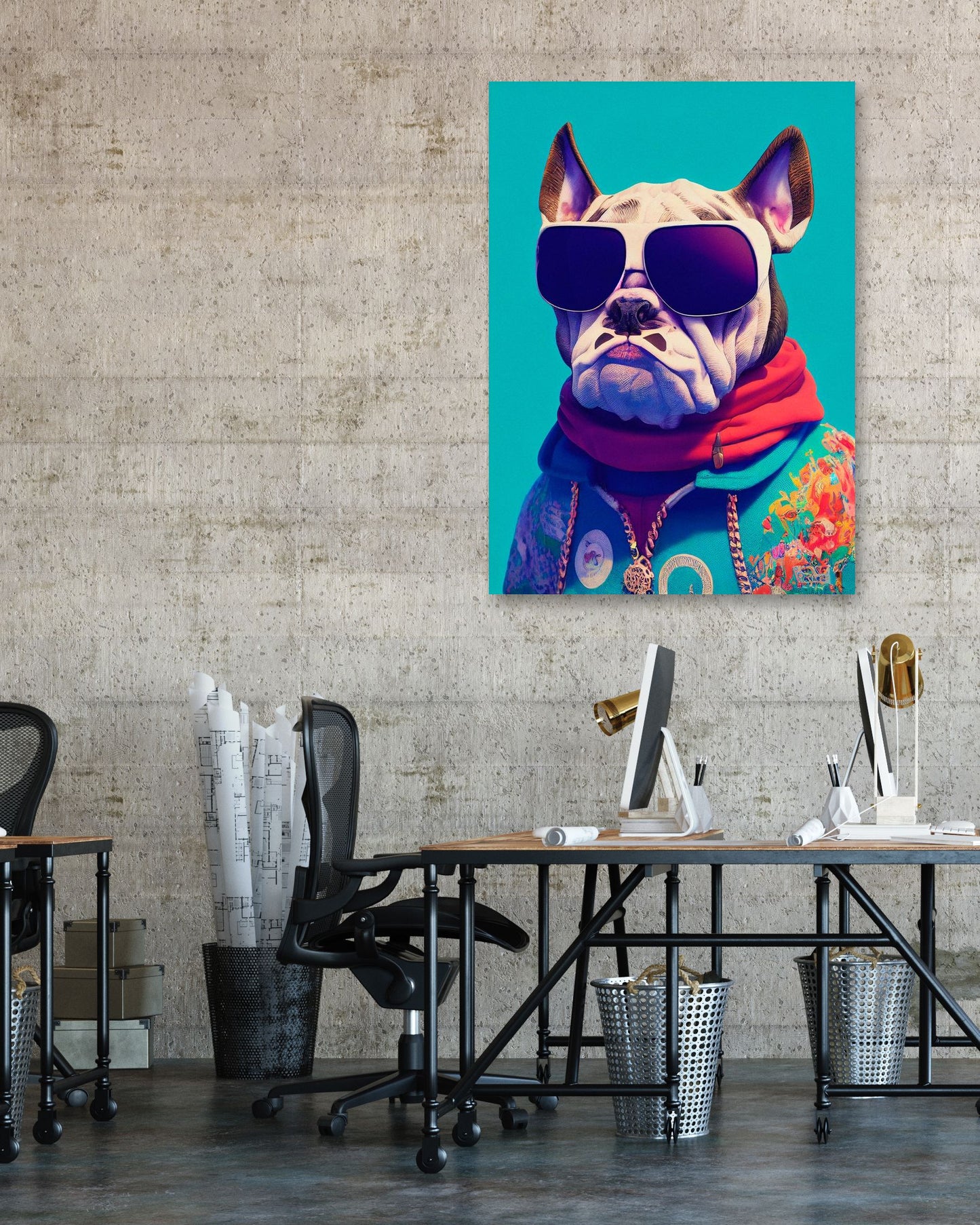 Bulldog Atompunk - @Artnesia