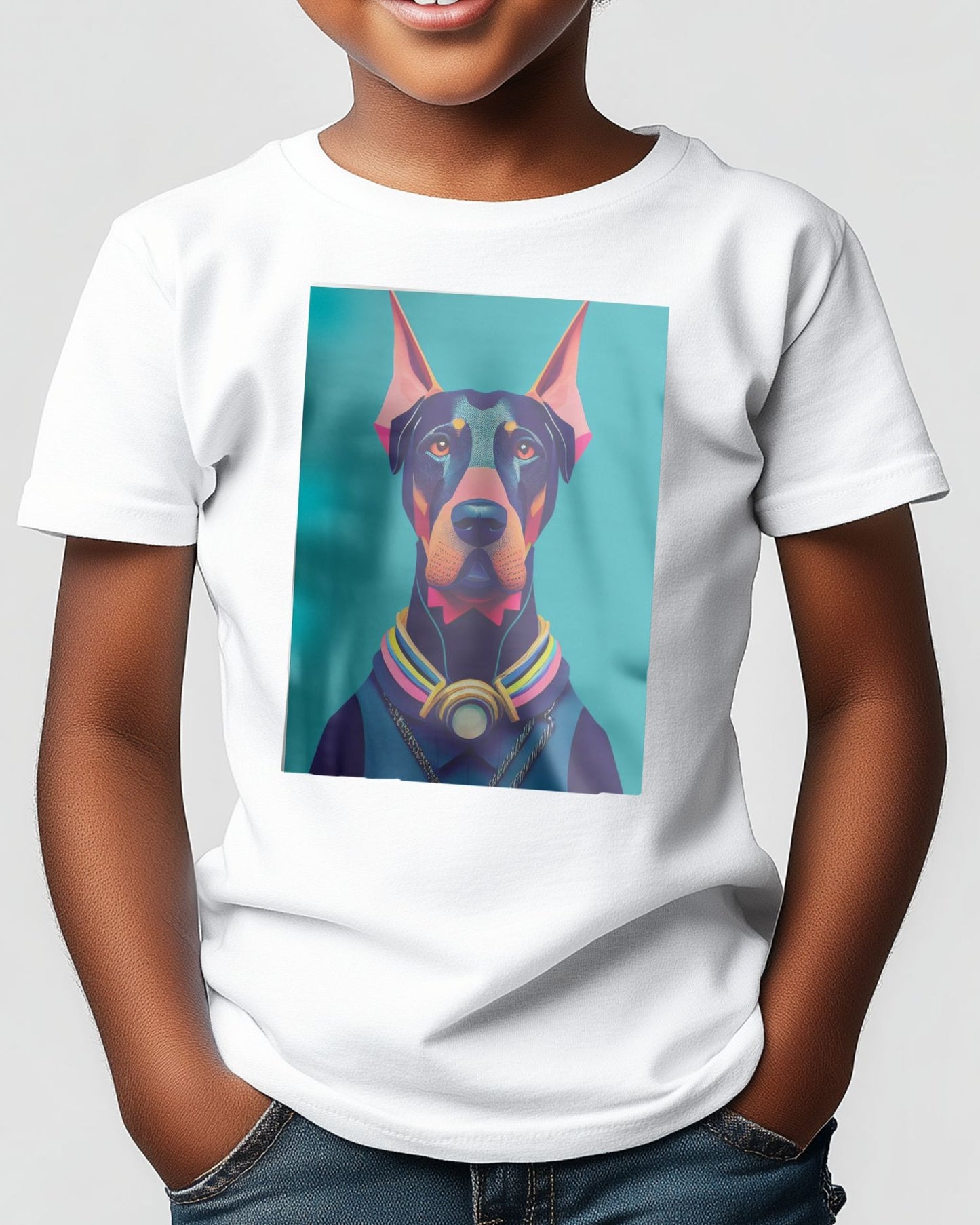 Doberman portrait - @Artnesia