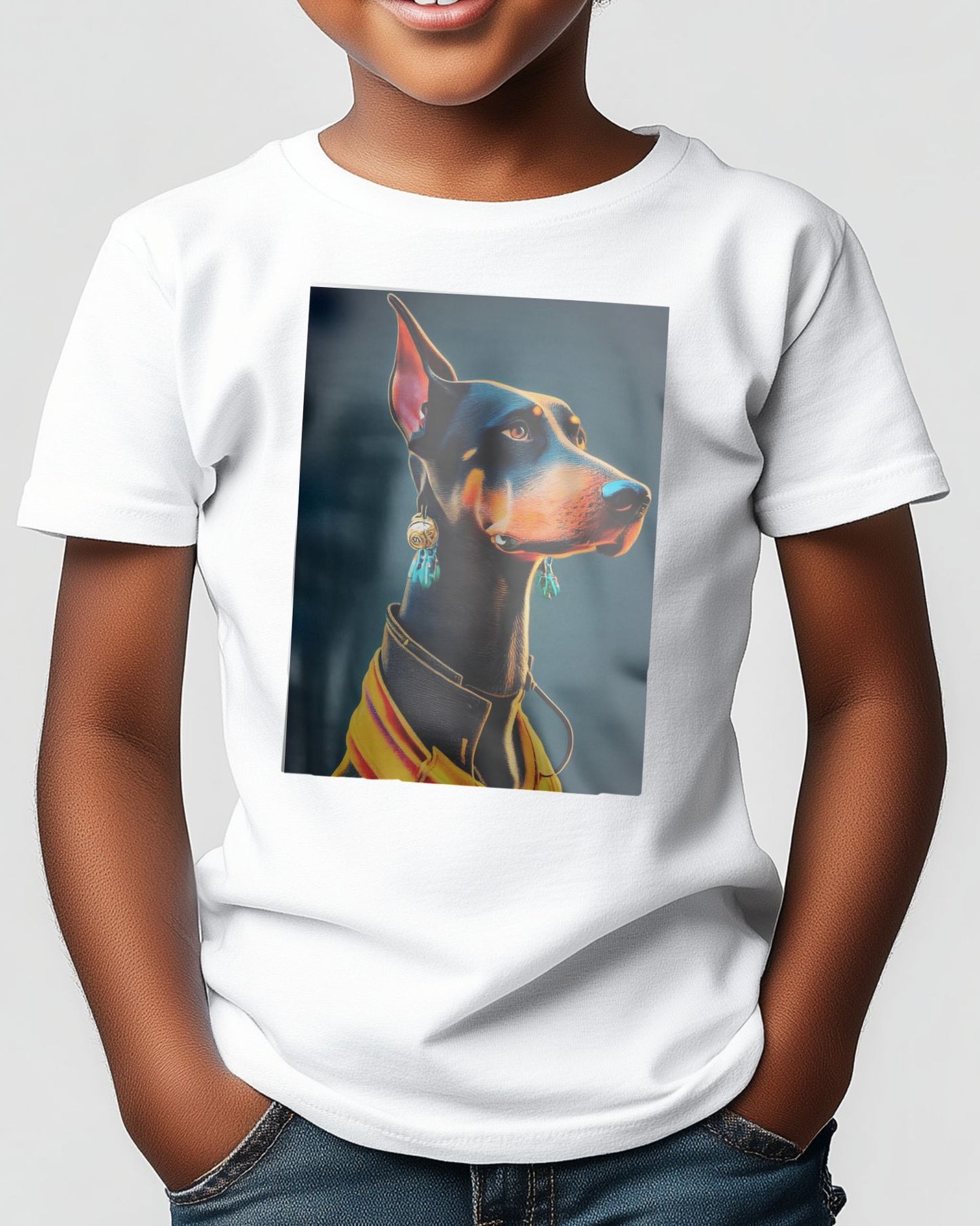 Doberman Portrait - @Artnesia