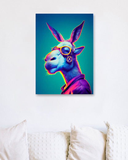 Donkey Portrait - @Artnesia
