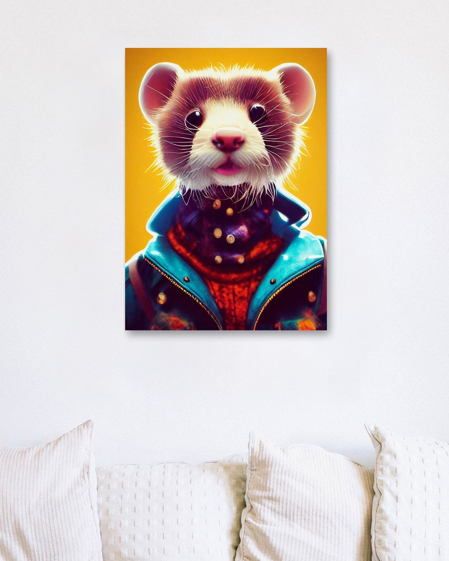 Ferret portrait - @Artnesia