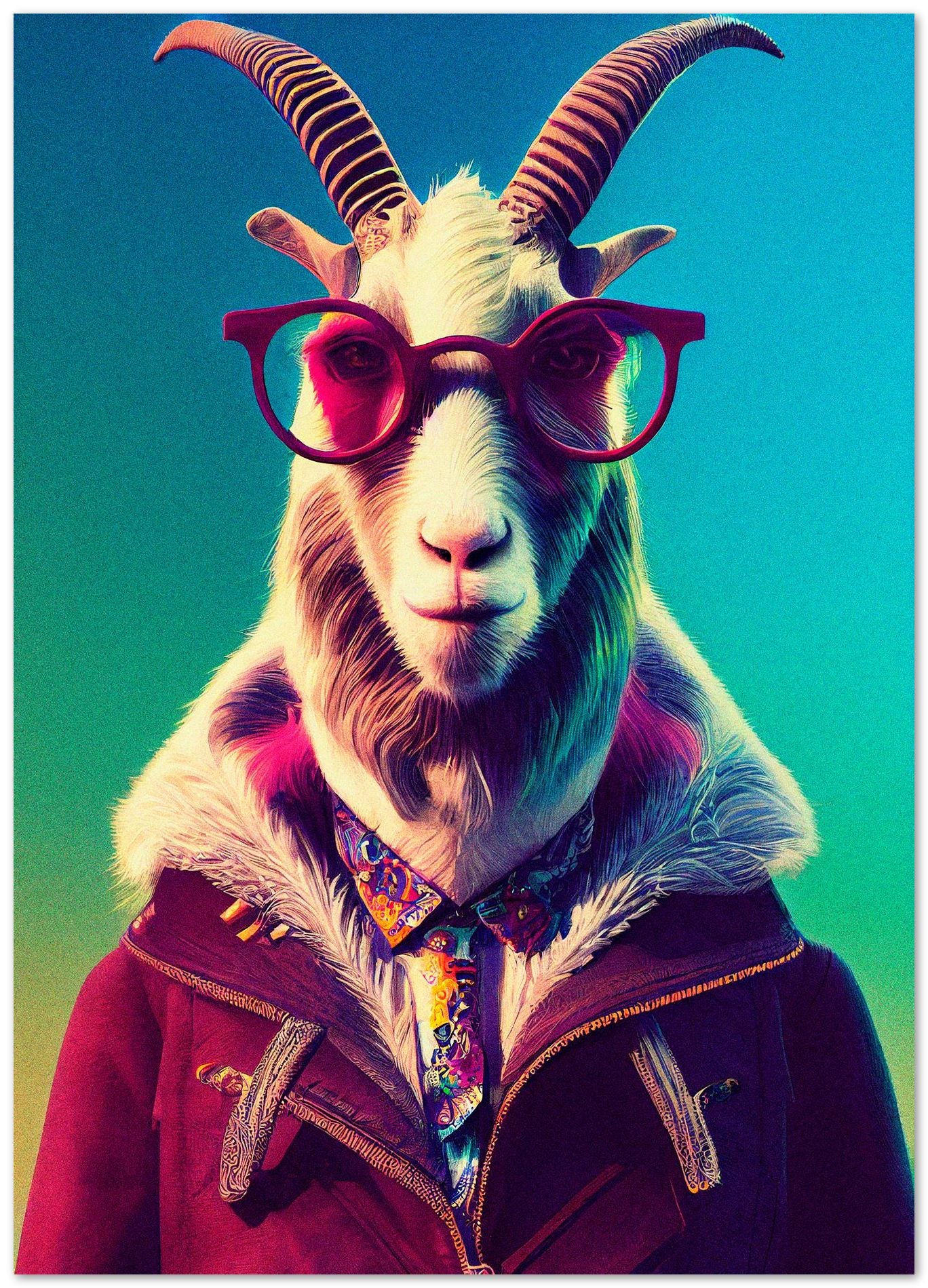 Goat Portrait - @Artnesia