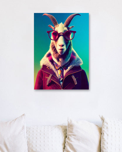 Goat Portrait - @Artnesia