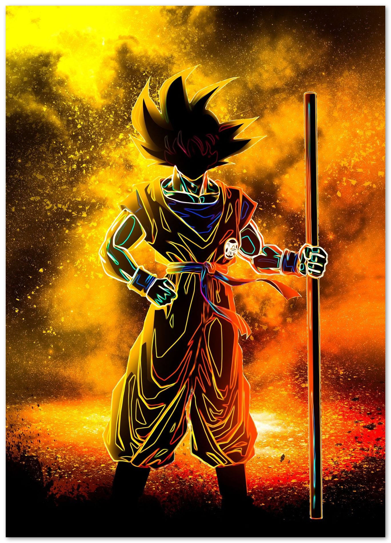 Soul of goku illustrations - @SanDee15