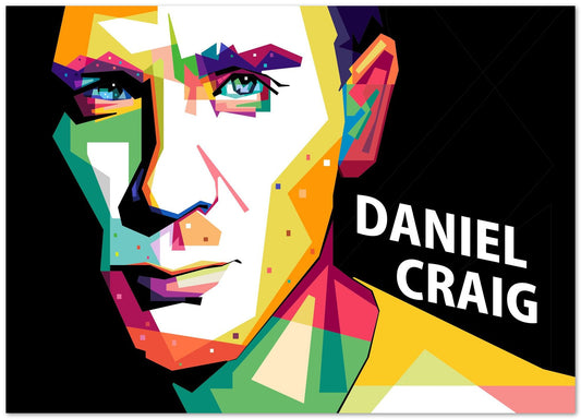 Daniel Craig  pop art - @AsranVektor