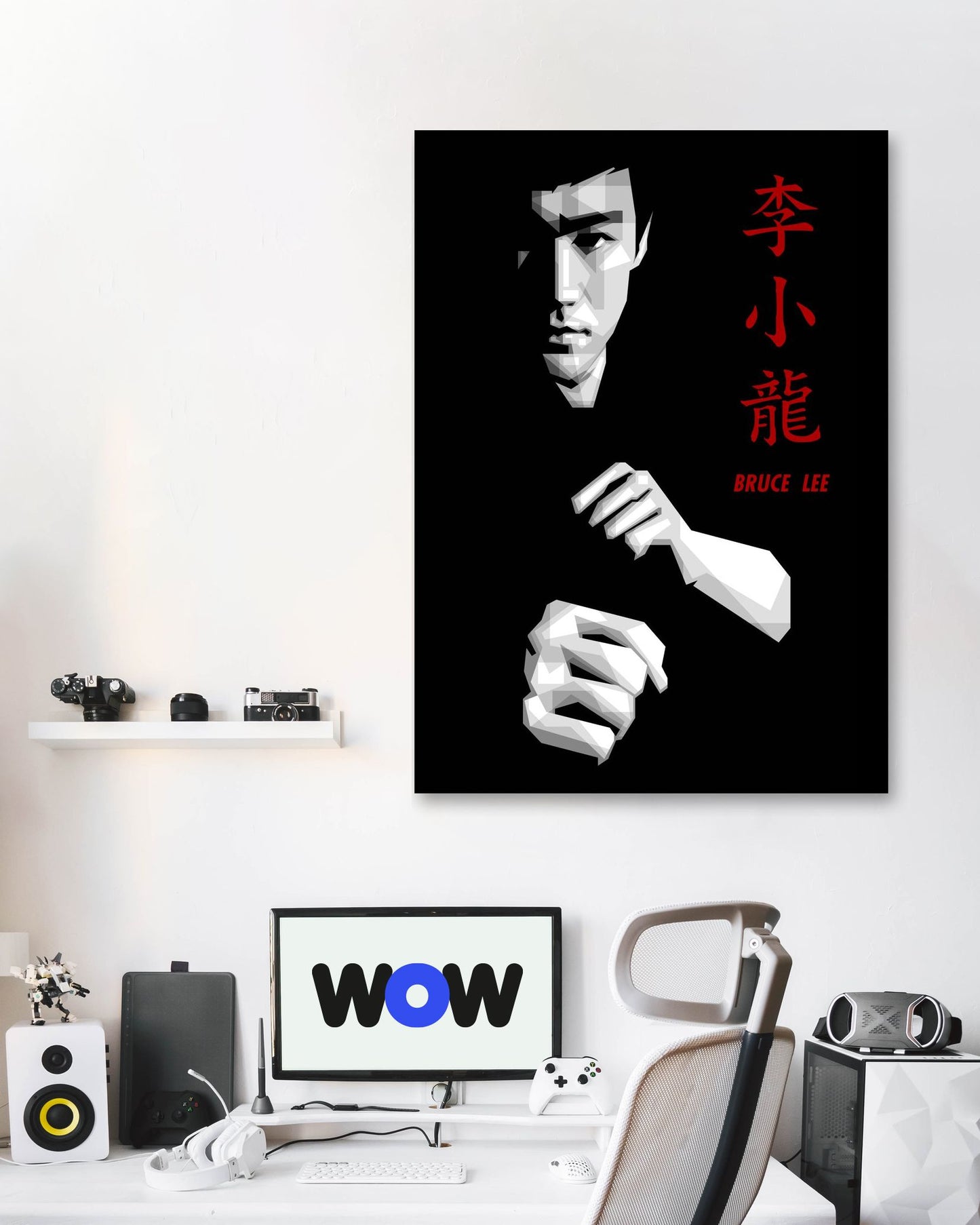 Bruce Lee Monochrome - @saufahaqqi