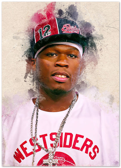 50 cent poster - @SanAcrylicstyle