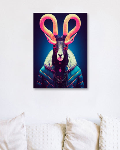 Ibex portrait - @Artnesia