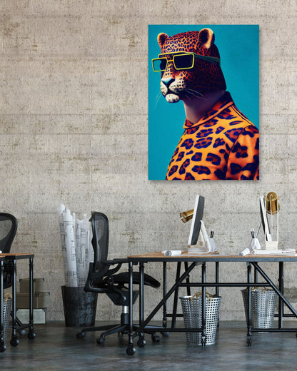 Leopard portrait - @Artnesia