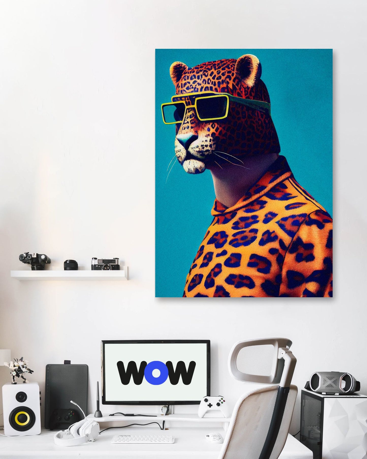 Leopard portrait - @Artnesia