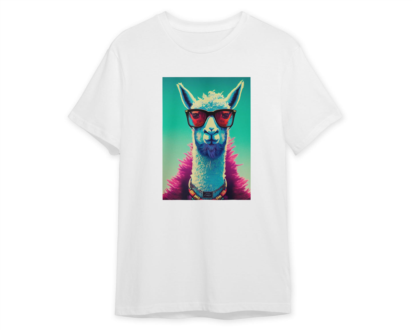 Llama portrait - @Artnesia