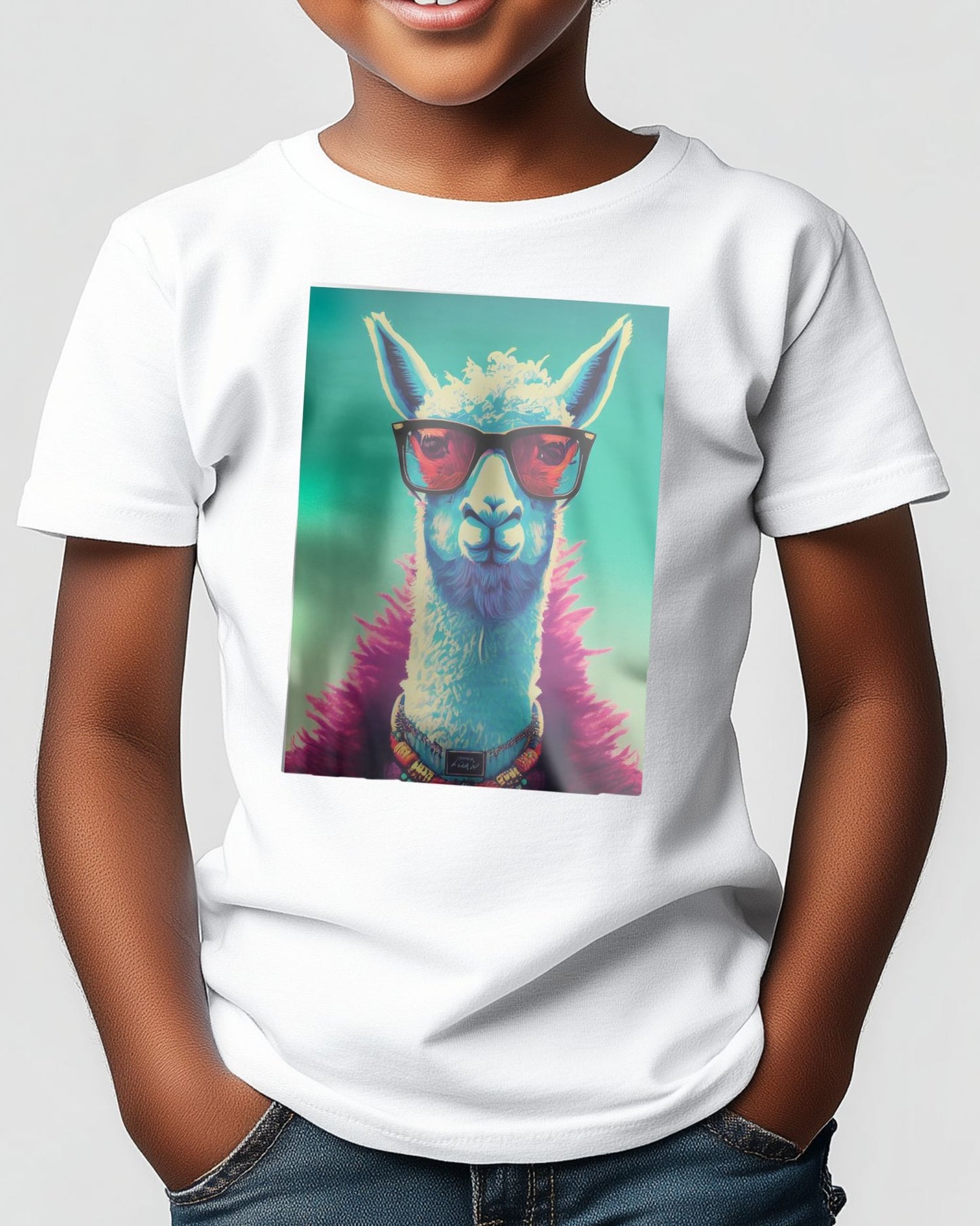 Llama portrait - @Artnesia