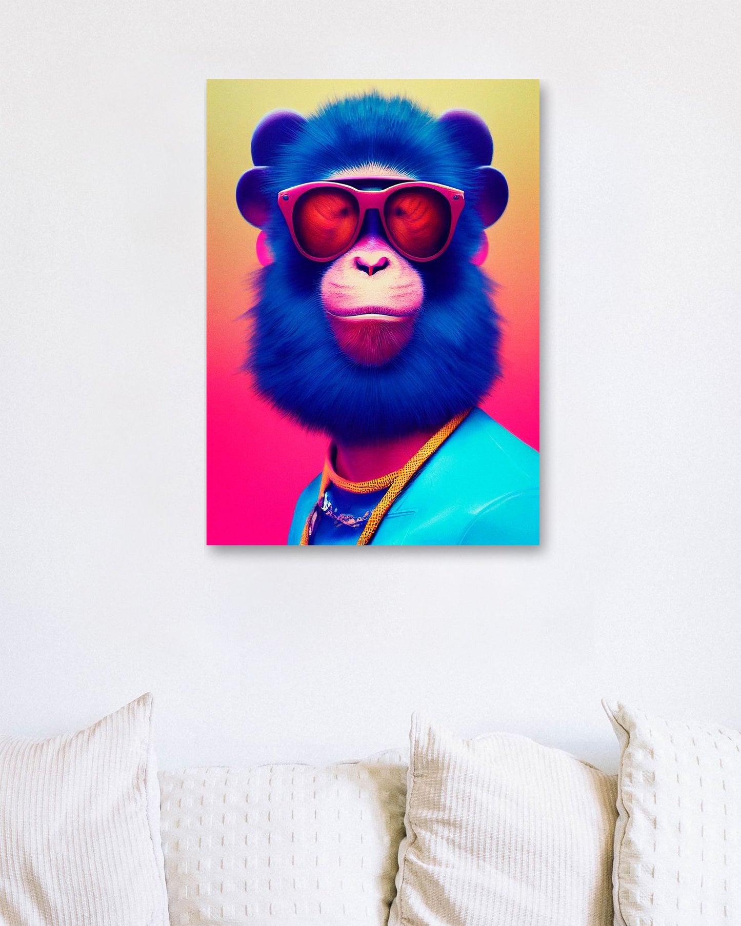 Monkey portrait - @Artnesia