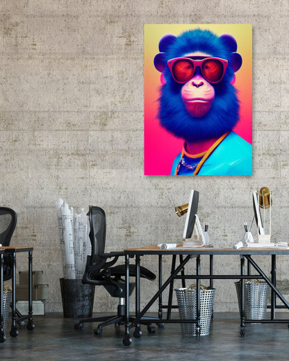 Monkey portrait - @Artnesia