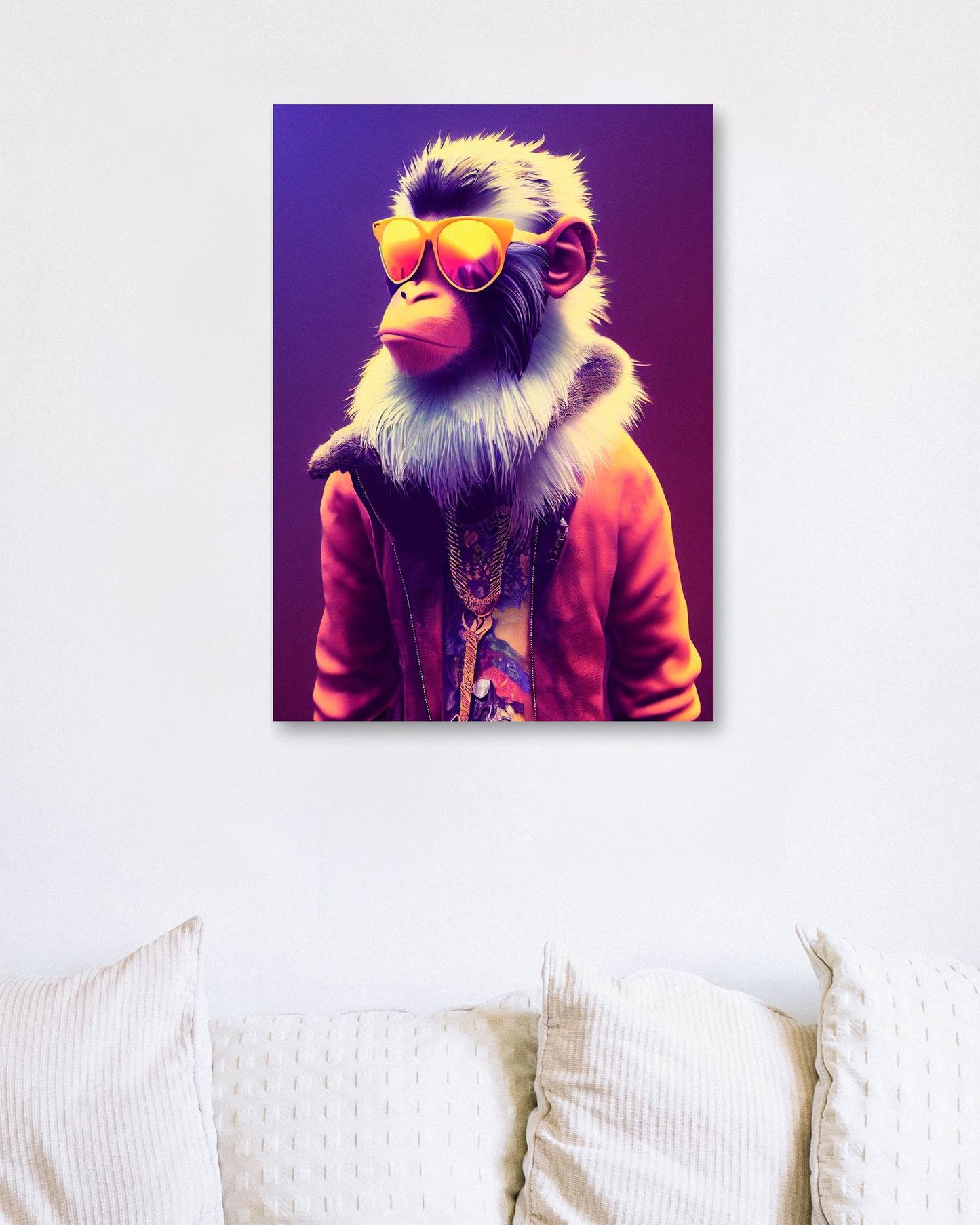 Cool monkey portrait - @Artnesia