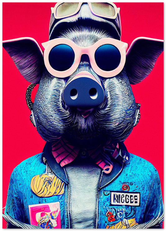Cool Boar portrait - @Artnesia