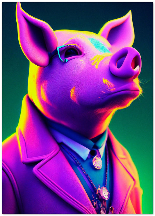 Pig portrait - @Artnesia