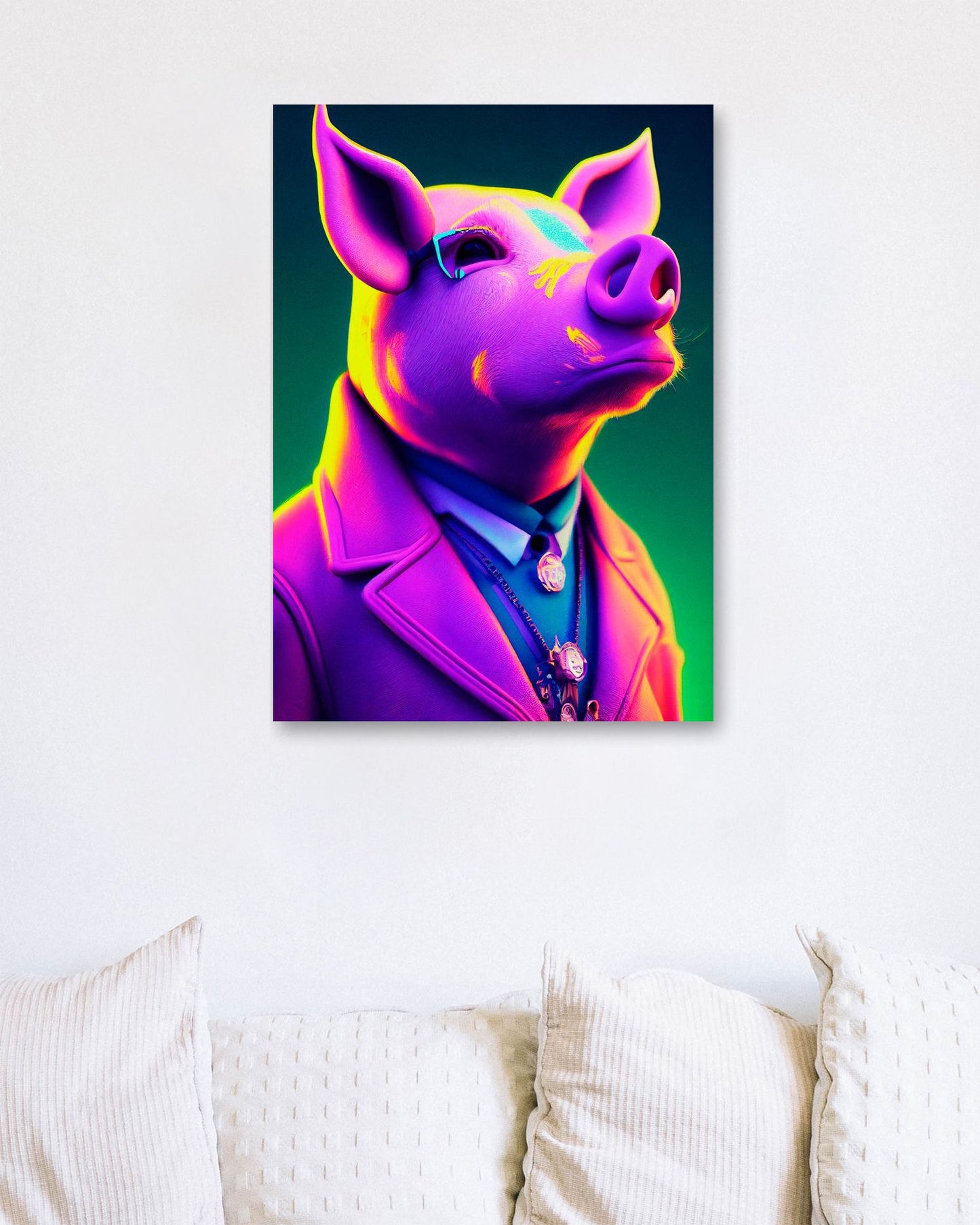 Pig portrait - @Artnesia