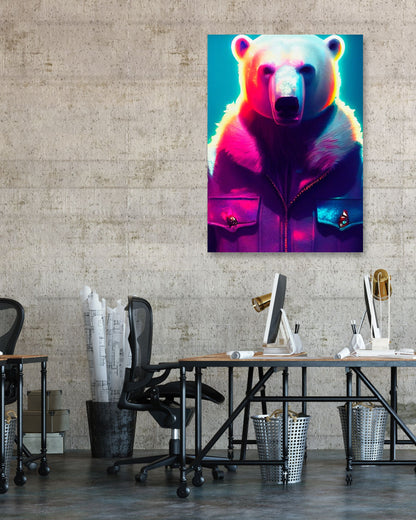 Polar bear portrait - @Artnesia