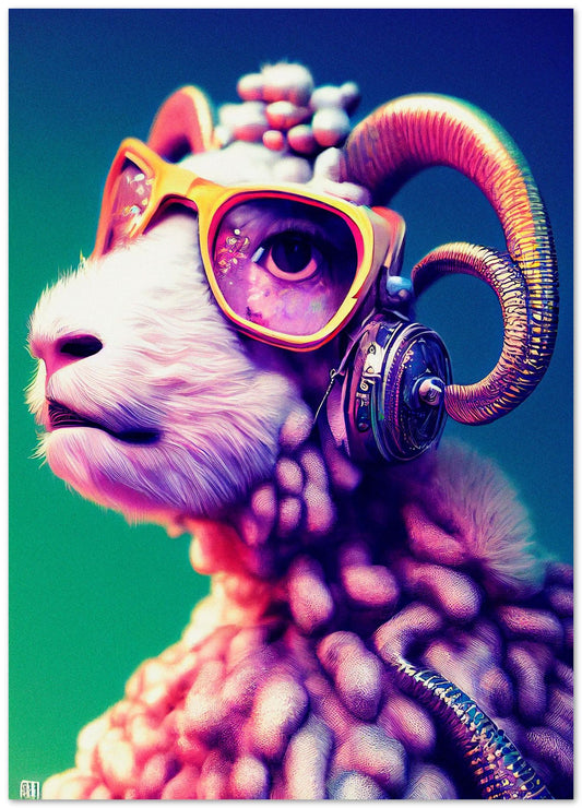 Sheep portrait - @Artnesia