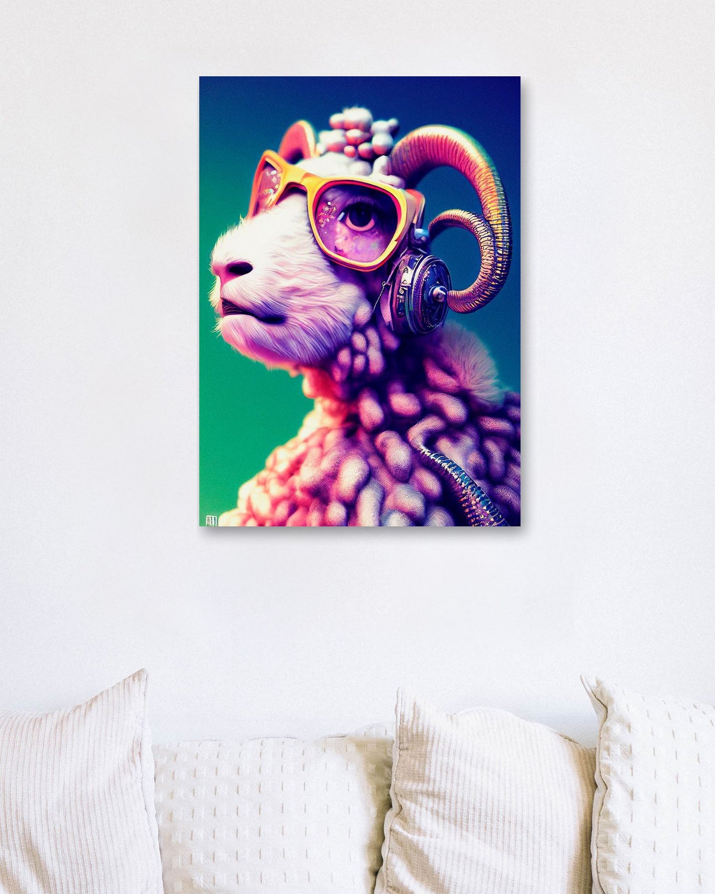 Sheep portrait - @Artnesia