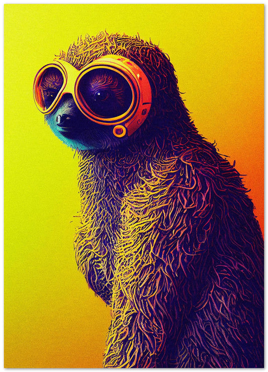 Cute sloth portrait - @Artnesia