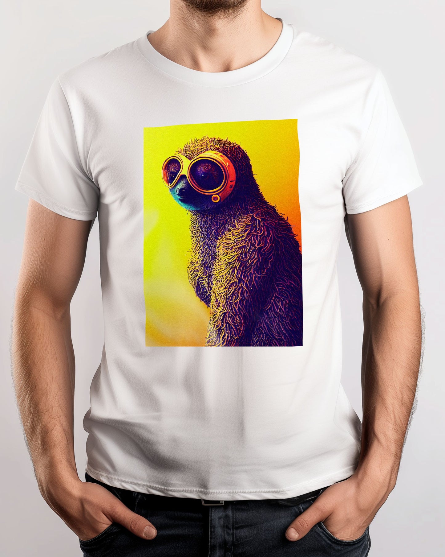 Cute sloth portrait - @Artnesia