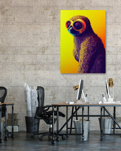 Cute sloth portrait - @Artnesia