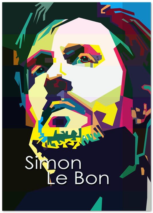 Simon Lebon Pop Art WPAP - @Artkreator