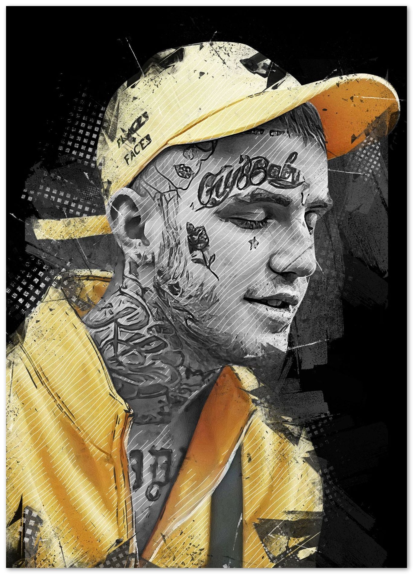 Lil peep abstract - @SanDee15