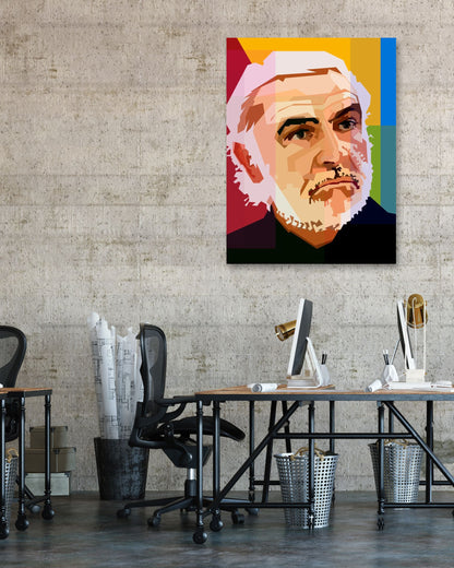 Sean Connery Portrait - @Artkreator