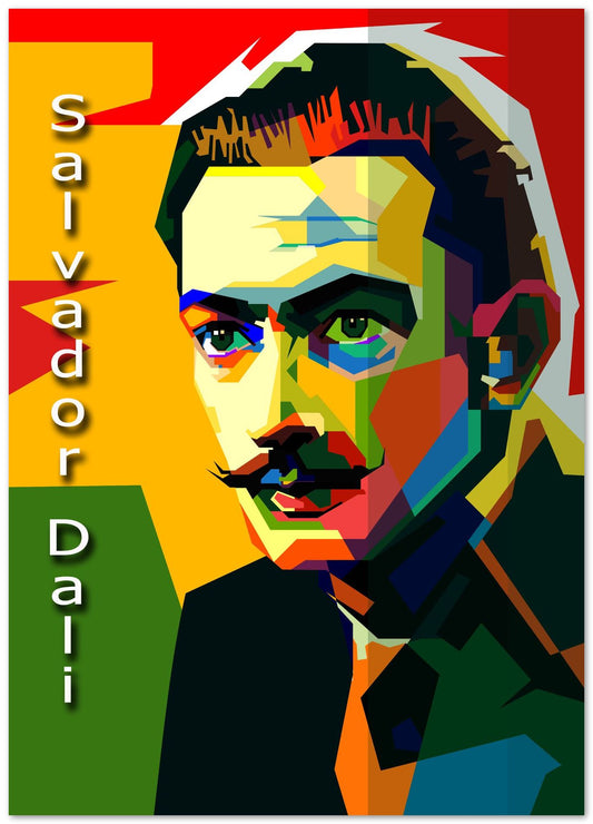 Salvador Dali Pop Art WPAP - @Artkreator