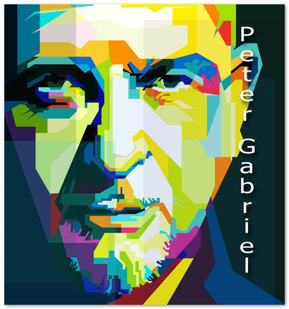 Peter Gabriel Art Retro WPAP - @Artkreator